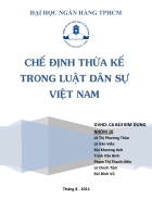 Tìm hiểu về chế định thừa kế trong luật dân sự Việt Nam