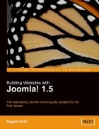 Building website with Joomla 1 5 Author Hagen Graf