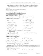Chuyên đề Phương trình mũ phương trình lôgarit một số phương pháp gi ải các phương trình mũ cơ b n