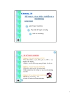 Chương 10 Tổ chức họat động Marketing