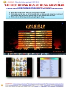 Tài liệu hướng dẫn sử dụng grammar