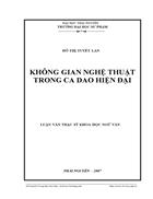 Không gian nghệ thuật trong ca dao hiện đại