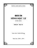 Giáo án hình học lớp 12 chuẩn học kì 1