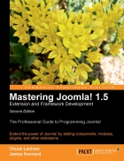 Mastering Joomla 1 5 Extension and Framework Development