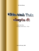 Giáo trình Toán chuyên đề