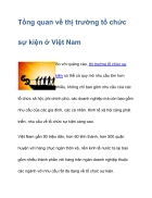 Tổng quan về thị trường tổ chức sự kiện ở Việt Nam