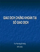 Giáo dịch chứng khoán tại sở giao dịch