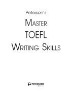 Peterson s master toefl writing skills part 1