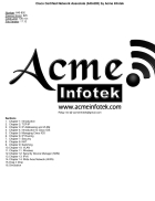 Cisco Certified Network Associate 640 802 by Acme Infotek