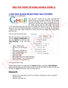 Cấu hình Joomla để gửi nhận mail với GMail