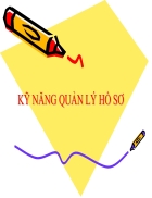 Kỹ năng quản lý hồ sơ