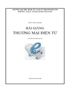 Giáo trình Thương mại điện tử tổng hợp Các trường ĐH kinh tế HCM ĐH kinh tế và Quản trị kinh doanh thái nguyên Bài giảng thầy trần công nghiệp