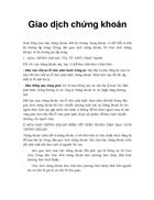 Giao dịch chứng khoán