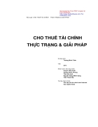 Cho thuê tài chính thực trạng giải pháp