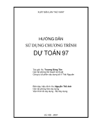 Hướng dẫn sử dụng chương trình dự toán 97