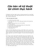 Căn bản về kỹ thuật tài chính thực hành