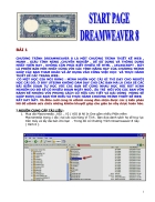 Start page Dreamweaver 8