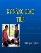 Kỹ năng giao tiếp trong lĩnh vực chăm sóc sức khỏe