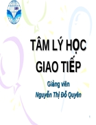 Bài giảng tâm lý học giao tiếp