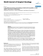 Lung adenocarcinoma presenting as obstructive jaundice a case report and review of literature