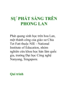 Sự phát sáng trên phong lan