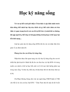 Kỹ năng sống cho bé