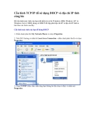 Cấu hình TCP IP để sử dụng DHCP và địa chỉ IP tĩnh cùng lúc