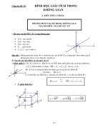 Chuyên đề hình học giải tích trong không gian