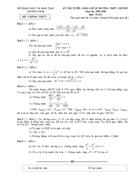 Đề thi và Đáp án môn Toán Thi Tuyển sinh vào lớp 10 trường chuyên Sở GDĐT Quảng Nam 2008 2009