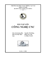 Bài tập lớn công nghệ CNC dh giao thông vận tải