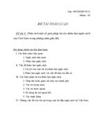 Phân tích một số giải pháp tài trợ thâm hụt ngân sách của Việt Nam trong những năm gần đây