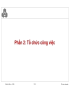 Phần 2 Tổ chức công việc