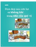 Dọn dẹp sau cơn lụt và không khí trong nhà của quý vị