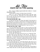 Lê Tộc oanh liệt và vinh quang