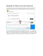 Hướng dẫn cài Windows all versions bằng USB