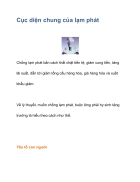 Cục diện chung của lạm phát