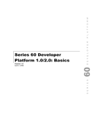 Series 60 Developer Platform 1 0 2 0 Basics