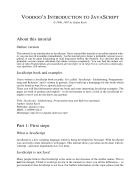 Voodoo s introduction to javascript