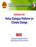 Policy dialogue platform on climate change