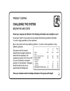 PRODUCT COSTINGCHALLENGE THE SYSTEMBELOW THE LINE COSTSWould your response be different if the