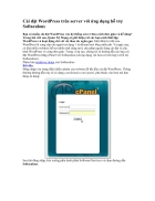 Cai dat WordPress tren server voi ung dung ho tro Softaculous