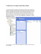 Cài đặt máy in sử dụng Group Policy Object
