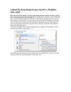 Upload file dung lượng lớn qua SkyDrive DropBox hoặc email