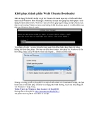 Khôi phục thành phần Wubi Ubuntu Bootloader