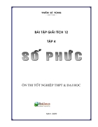 Bài Tập Giải Tích 12 Số Phức Thầy Trần Sĩ Tùng