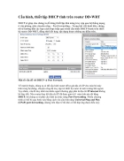 Cấu hình thiết lập DHCP tĩnh trên router DD WRT