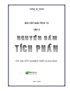 Bài Tập Giải Tích 12 Nguyên Hàm Tích Phân Thầy Trần Sĩ Tùng