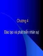 Quan tri Nhan su P IV Dao tao va phat trien nhan su