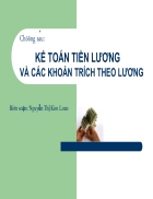 Kế toán tiền lươngvà các khoản trích theo lương