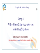 Toán tổ hợp dạng 4 thầy Nguyễn Anh Dũng